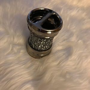 🌼 Silver Organizer Accent Vanity Cup Home Decor